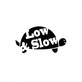Sticker low slow 15cm, creative rey®