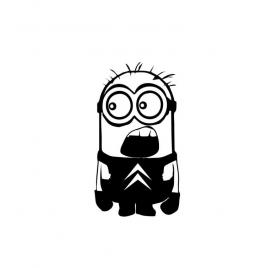 Sticker minion citroen 15x8.3 cm, creative rey®