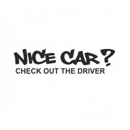 Sticker nice car 17x4 cm, creative rey®