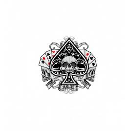 Sticker schelet carti 15 cm, creative rey®