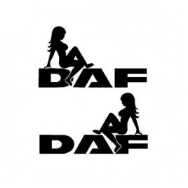 Sticker set daf girl 20 cm, creative rey®
