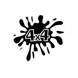 Sticker splash 4x4 15cm, creative rey®