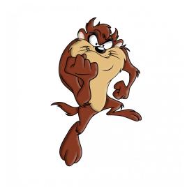 Sticker tazmanian devil 15 cm, creative rey®