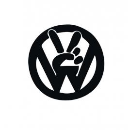 Sticker volkswagen victory 10x10 cm, creative rey®