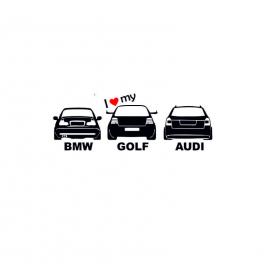 Sticker volkswagen top 15x5.3 cm, creative rey®