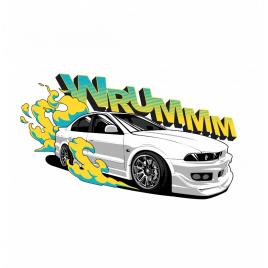 Sticker vrum 15 cm, creative rey®