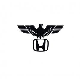 Sticker vultur honda 15x9 cm, creative rey®