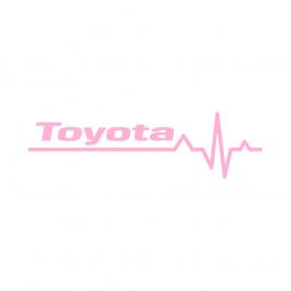 Sticker auto ''toyota life'', 20x7 cm, roz