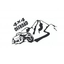 Sticker decorativ auto 4×4 off road 50x30 cm, creative rey®