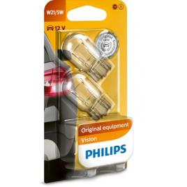Set 2 becuri fara soclu 12 v w21/5w w3x16q philips