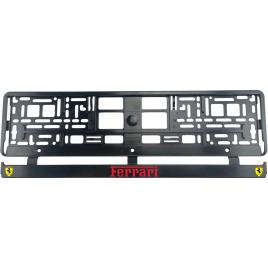 Set 2 bucati, suport numar inmatriculare ferrari red
