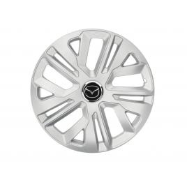 Set 4 capace roti 16`` raven gri, compatibile cu mazda