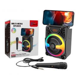 Boxa portabila zqs1366, bt, fm, microfon, 24w p.m.p.o, suport telefon