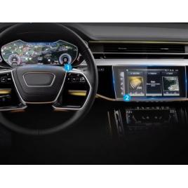 Audi a8 2023 ecran navigatie + display ceasuri + display aer conditionat folie protectie king protection