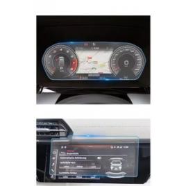 Audi q5 e-tron 2022-2023 ecran navigatie + display ceasuri folie protectie king protection