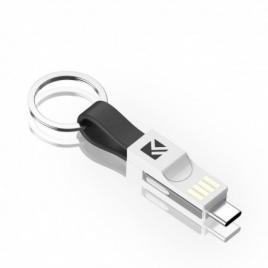 Cablu breloc pentru incarcare 3 in 1 iphone ,samsung ,huawei albastru