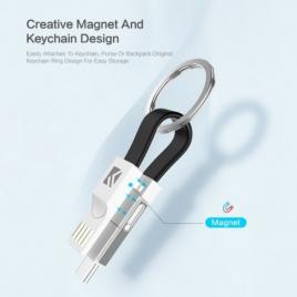 Cablu breloc pentru incarcare 3 in 1 magnetic