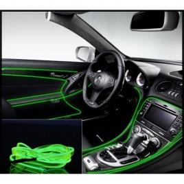 Fir cu neon 3 metri 12v verde deschis