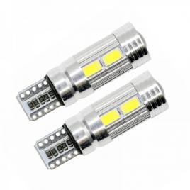Led t10 10 smd cu lupa canbus albastru/ led 012-b