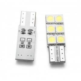 Led t10 6 smd a alb/led 514
