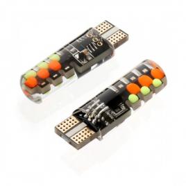 Led t10 cob flash rgb 12v/led 563