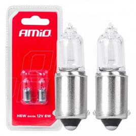 Bec halogen bax9s, h6w 12v 6w white 2pcs blister