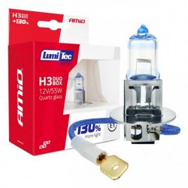 Set 2 becuri cu halogen h3 12v 55w lumitec limited +130% duo