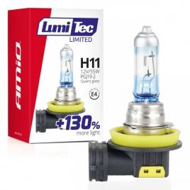 Bec halogen h11 12v 55w lumitec limited +130%