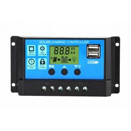 Controler/regulator de incarcare panou solar, 12 - 24v, 30a, mini dual usb