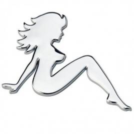 Emblema stiker cromata 60x85 mm