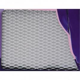 Grila din aluminiu pentru bara de protectie 33x100 cm , argintie