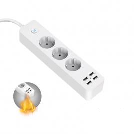 Prelungitor 3 prize, 2 usb, 2 type c, 2 metri, 2500w