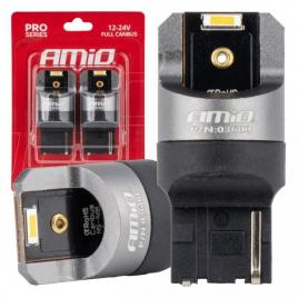 Set becuri full canbus pro wy21w 2x1860 smd portocaliu 12v 24v amio-03600