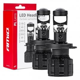 Set becuri led h4 cu lupa ,canbus