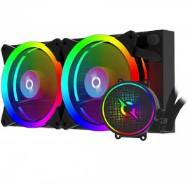 Cpu cooler aquarius 240 aio black argb