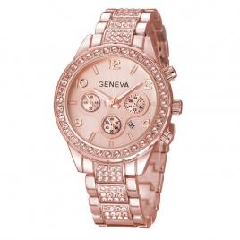 Ceas de dama geneva polimnia rose gold