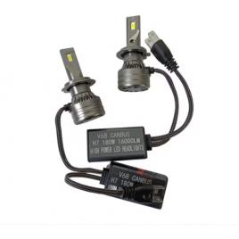 Set 2 becuri auto led h7, 12v, 180w, 6000k, canbus, 16000lm, bzrsh