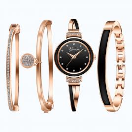 Set cadou cu ceas de dama ch0083 si trei bratari elegante