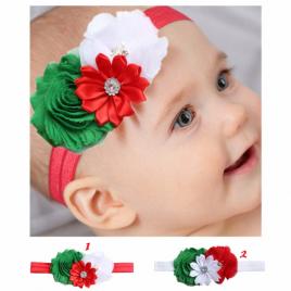 Bentita pentru fetite cu floricele si strasuri (marime disponibila: 0-12 luni,