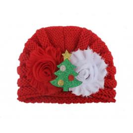 Caciulita crosetata tip turban - bradut (marime disponibila: 6-9 luni (marimea