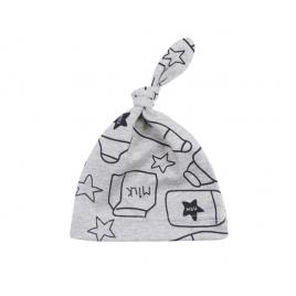 Caciulita tip fes piticot - milk (marime disponibila: 0-3 luni)