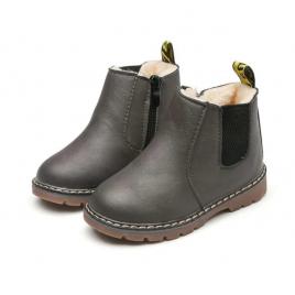 Ghete imblanite gri petrol cu fermoar (marime disponibila: marimea 22)