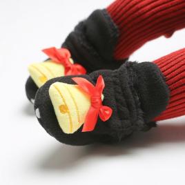 Botosei plusati imblaniti pentru bebelusi - clopotel (marime disponibila: 3-6