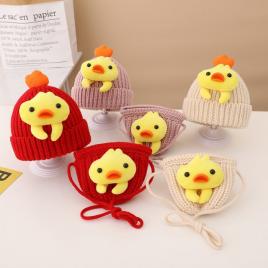 Set caciulita si gentuta - puisor (marime disponibila: 12-18 luni (marimea 21