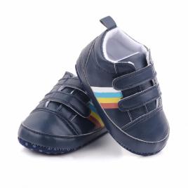 Tenisi bleumarine pentru bebelusi - curcubeu (marime disponibila: 3-6 luni