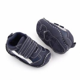 Adidasi bleumarine cu dunga argintie (marime disponibila: 3-6 luni (marimea 18