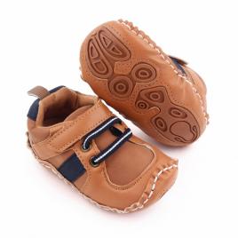Adidasi maro cu insertie bleumarine (marime disponibila: 3-6 luni (marimea 18