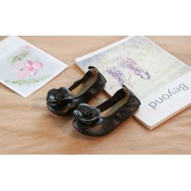 Balerini negri pentru fetite - trandafiras (marime disponibila: marimea 21)
