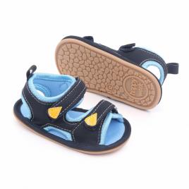 Sandalute bleumarine cu barete ajustabile (marime disponibila: 3-6 luni