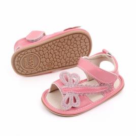 Sandalute roz pentru fetite - libelula (marime disponibila: 3-6 luni (marimea